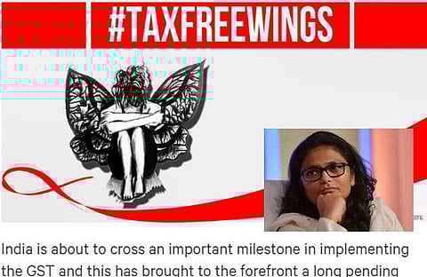 നാപ്കിനുകള്‍ക്കു നികുതി ചുമത്തുന്നത് സ്ത്രീത്വത്തിനു നികുതി ചുമത്തുന്നതിനു തുല്യം, സ്ത്രീകള്‍ മാത്രമല്ല, പുരുഷന്മാരും അറിയണം ഈ നിവേദനത്തെപ്പറ്റി