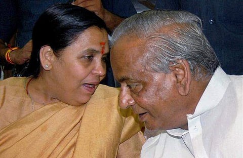 ബാബരി മസ്ജിദ് ഗൂഢാലോചന; ഉമാഭാരതിയേയും കല്ല്യാണ്‍ സിങിനേയും പുറത്താക്കണമെന്ന് കോണ്‍ഗ്രസ് 