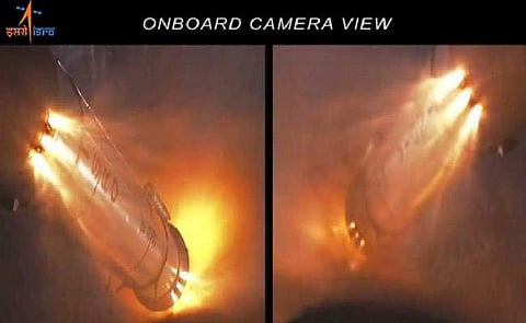 640 ടണ്‍ ഭാരമുള്ള ബാഹുബലി റോക്കറ്റിന്റെ സെല്‍ഫി വീഡിയോ