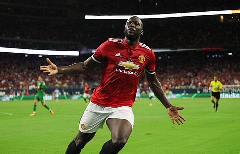 മാഞ്ചസ്റ്റര്‍ സിറ്റിക്കെതിരേ നടന്ന സൗഹൃദ മത്സരത്തില്‍ ഗോള്‍ നേടിയ യുണൈറ്റഡ് താരം റൊമേലു ലുകാക്കു