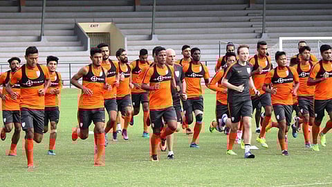 ഏഷ്യാ കപ്പ് യോഗ്യതയ്ക്കുള്ള ഡ്രസ് റിഹേഴ്‌സല്‍; ത്രിരാഷ്ട്ര മത്സരത്തില്‍ ഇന്ത്യ ഇന്ന് മൊറീഷ്യസിനെതിരേ