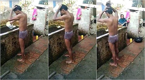 കുളിക്കാന്‍ തീരെ ഇഷ്ടമല്ലാത്തവര്‍ക്ക് ഈ ചെറുപ്പക്കാരന്‍ ഒരു പ്രചോദനമാകും