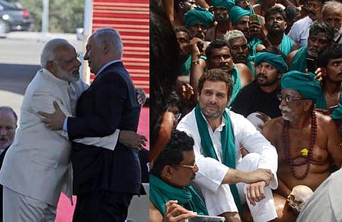 മോദിജീ കര്‍ഷകരേയും കെട്ടിപ്പിടിക്കാം...; പരിഹാസവുമായി രാഹുല്‍ ഗാന്ധി