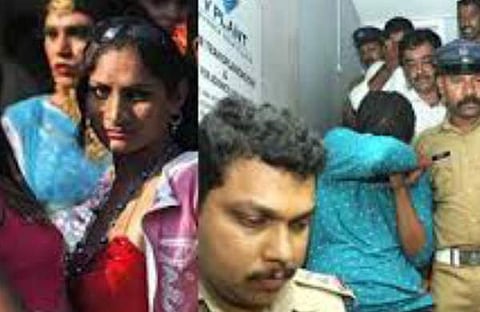 ഓണ്‍ലൈന്‍ പെണ്‍വാണിഭം : യുവതികളെ ലോഡ്ജിലെത്തിച്ചിരുന്നത് വേഷപ്രച്ഛന്നരാക്കി ; രണ്ടുപേര്‍ കൂടി പിടിയില്‍