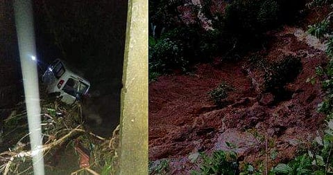 മഴ ശക്തമാകുന്നു: നേര്യമം​ഗലത്ത് ഉരുൾപൊട്ടി, പശുവും നിർത്തിയിട്ട ഒാട്ടോയും ഒലിച്ച് പോയി