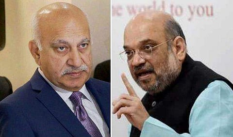 മീ ടൂ കുരുക്കിൽ നിലപാട് കടുപ്പിച്ച് ബിജെപി കേന്ദ്ര നേതൃത്വം ; അക്ബറിനെതിരായ പരാതികൾ പരിശോധിക്കുമെന്ന് അമിത് ഷാ 