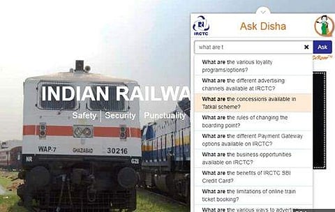 ട്രെയിന്‍ യാത്രയ്‌ക്കൊരുങ്ങുകയാണോ, എന്നാല്‍ വിവരങ്ങള്‍ ധൈര്യമായി ചോദിക്കൂ ; 'ആസ്‌ക് ദിശ'യുമായി ഇന്ത്യന്‍ റെയില്‍വേ