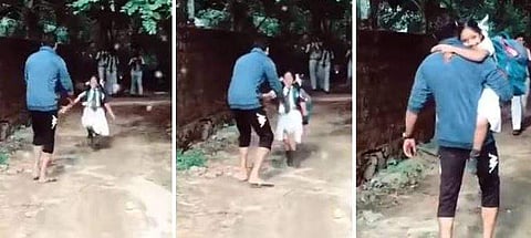 മകള്‍ക്ക് സര്‍പ്രൈസുമായി വഴിയരികില്‍ കാത്തു നില്‍ക്കുന്ന അച്ഛന്‍: പ്രവാസിയുടെയും മക്കളുടെയും കരളലിയിക്കുന്ന വീഡിയോ