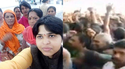 അകത്തുനിന്ന് തൃപ്തി കൈവീശി; മടങ്ങുകയാണെന്ന് തെറ്റിദ്ധരിച്ച് പുറത്ത് ആഹ്ലാദ പ്രകടനം, ബ്രേക്കിംഗ് ന്യൂസ് 