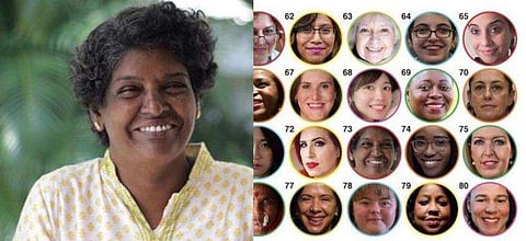 അഭിമാനമായി വിജി പെണ്‍കൂട്ട്; ലോകത്തെ സ്വാധീനിച്ച 100 സ്ത്രീകളുടെ പട്ടികയില്‍