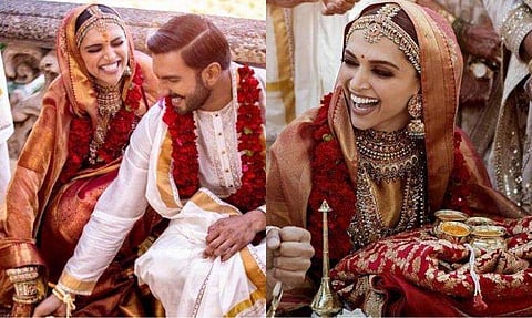 ദീപികയുടെ വിവാഹസാരിക്ക് പിന്നില്‍ സബ്യസാചിയല്ല; അത് ആചാരപ്രകാരം ലഭിച്ച സമ്മാനം 