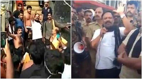 പതിനെട്ടാം പടി കയറിയത് ഇരുമുടിക്കെട്ടുമായി; ബഹളം വന്നപ്പോള്‍ അടുത്തുള്ളയാളെ ഏല്‍പ്പിച്ചു; ആചാരലംഘനം നടത്തിയിട്ടില്ലെന്ന് വത്സന്‍ തില്ലങ്കേരി