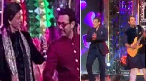 ഇഷ അംബാനിയുടെ വിവാഹം ആഘോഷമാക്കി ബോളിവുഡ് സൂപ്പര്‍താരങ്ങള്‍; ആടിപ്പാടി ഷാരുഖും അമീറും സല്‍മാനും; വീഡിയോ