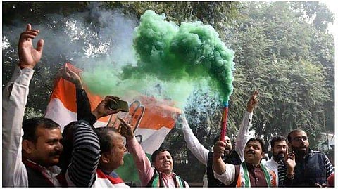 മധ്യപ്രദേശും രാജസ്ഥാനും പിടിച്ച് കോണ്‍ഗ്രസ്; ഛത്തീസ്ഗഡില്‍ മിന്നുന്ന വിജയം; ബിജെപിക്ക് ഞെട്ടല്‍