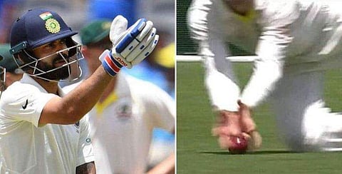 തേര്‍ഡ് അമ്പയര്‍ കണ്ടത് ശരിയായ ദൃശ്യങ്ങളോ? കോഹ് ലിയുടെ വിവാദ ഔട്ടില്‍ വില്ലന്‍ ബ്രോഡ്കാസ്റ്റര്‍