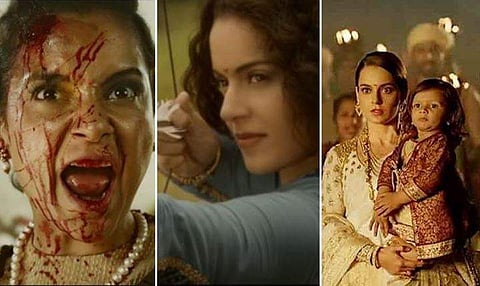 ചോരപുരണ്ട പടവാളുമേന്തി കങ്കണ; ഞെട്ടിച്ച് മണികര്‍ണ്ണിക ട്രെയ്‌ലര്‍