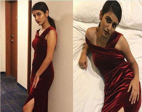 ഗ്ലാമറസാകാനാണെങ്കില്‍ ഒട്ടും കുറയ്ക്കരുത്: മെറൂണ്‍ ഗൗണില്‍ അതീവ സുന്ദരിയായ പ്രിയ പ്രകാശിനെ കാണാം