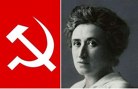 കമ്യൂണിസ്റ്റ് പോസ്റ്ററുകളില്‍ ഇനി റോസയും ; ആരാധ്യ ബിംബമാക്കി സിഎംപി