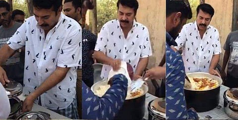 മമ്മൂട്ടി പതിവ് തെറ്റിച്ചില്ല; സ്‌നേഹത്തിന്റെ ബിരിയാണി വിളമ്പുന്ന വീഡിയോ വൈറല്‍ 