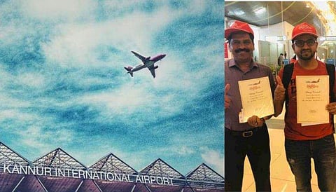 ആദ്യ വിമാനം അബുദാബിയിലത്തിയപ്പോൾ ആഘോഷം കേക്ക് മുറിച്ച്; യാത്രക്കാർക്ക് സർട്ടിഫിക്കറ്റും കന്നിയാത്രയുടെ മധുരവും 