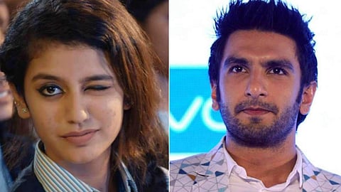 ബോളിവുഡില്‍ അരങ്ങേറാന്‍ പ്രിയ പ്രകാശ്: തുടക്കം രണ്‍വീറിനൊപ്പം