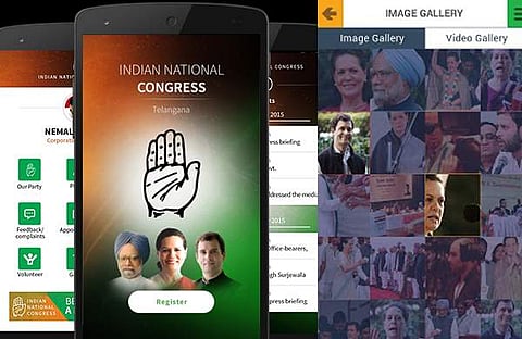 വിവരം ചോര്‍ത്തല്‍: കോണ്‍ഗ്രസ് മൊബൈല്‍ ആപ്പ് പിന്‍വലിച്ചു