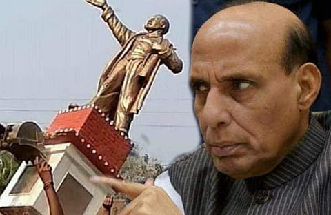 ത്രിപുരയിലെ അക്രമങ്ങള്‍ അവസാനിപ്പിക്കണം ; ഗവര്‍ണര്‍ക്കും ഡിജിപിക്കും രാജ്‌നാഥ് സിംഗിന്റെ നിര്‍ദേശം