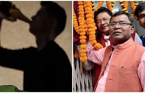 മദ്യനിരോധനം ലംഘിച്ചു :  ബിജെപി എംപിയുടെ മകൻ അറസ്റ്റിൽ 