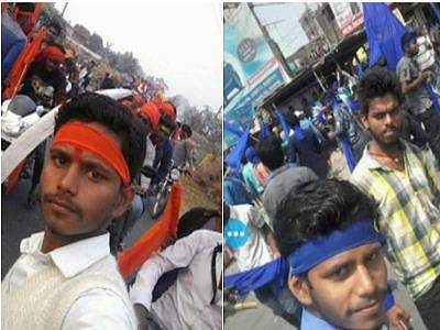 കര്‍ണിസേന പ്രവര്‍ത്തകനും ഭീംസേന പ്രവര്‍ത്തകനും ഒരാള്‍ തന്നെയോ?; ട്വിറ്ററില്‍ ചര്‍ച്ച 