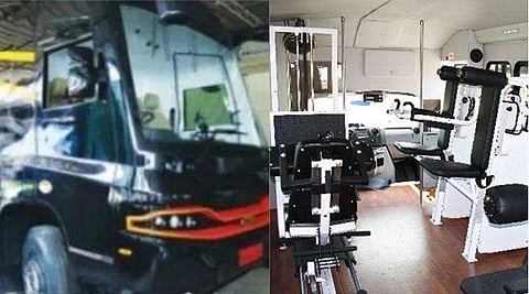 കാരവന് പിന്നാലെ സഞ്ചരിക്കുന്ന ജിംനേഷ്യവും സിനിമാലോകത്തേക്ക്  