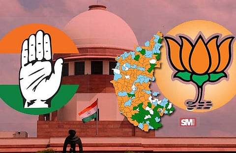 ഗവര്‍ണര്‍ രാഷ്ട്രീയം കളിക്കുന്നെന്ന് കോണ്‍ഗ്രസ്, ആകാശം ഇടിഞ്ഞു വീഴുമോയെന്ന് ബിജെപി, ഭൂരിപക്ഷം തെളിയിക്കാന്‍ 15 ദിവസമെന്തിനെന്ന് കോടതി; സുപ്രീംകോടതിയിലെ വാദപ്രതിവാദങ്ങള്‍ ഇങ്ങനെ