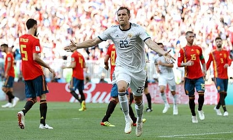 റഷ്യ തിരിച്ചടിച്ചു; സ്പയിനിനെ ഒപ്പം പിടിച്ച് ആതിഥേയര്‍