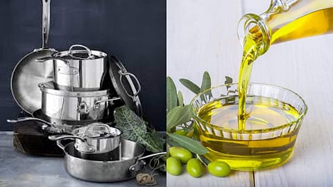 ഒരിത്തിരി ഒലിവെണ്ണ മതി , സ്റ്റെയിന്‍ലെസ് സ്റ്റീല്‍ പാത്രങ്ങളിലെ ബാക്ടീരിയകളെ തുരത്താം ! 