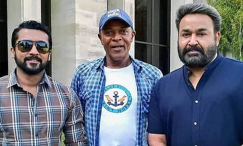 വീണ്ടും സാള്‍ട്ട് ആന്‍ഡ് പെപ്പര്‍ ലുക്കില്‍ ലാലേട്ടന്‍: ചിത്രീകരണത്തിനായി സൂര്യയും മോഹന്‍ലാലും ലണ്ടനില്‍