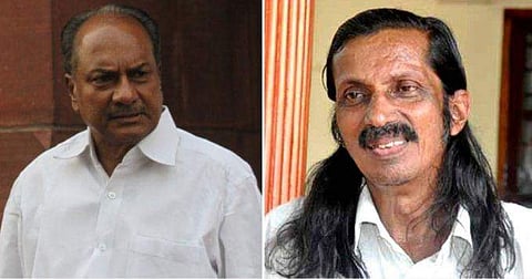 പന്ന്യൻ രവീന്ദ്രന്റെ മുടി മുറിക്കുമെന്ന് എ കെ ആന്റണി ; ആന്റണിയുടെ ശപഥം നടപ്പില്ലെന്ന് പന്ന്യന്റെ തിരിച്ചടി