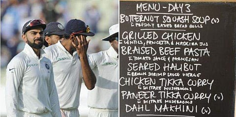 ഇന്ത്യന്‍ ടീമിനുള്ള മെനുവില്‍ ബീഫ്; ഇന്ത്യന്‍ ടീമിലും ദേശദ്രോഹികളോ എന്ന് ഒരു വിഭാഗം