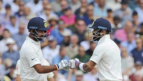 ശ്രദ്ധയോടെ, അര്‍ധ ശതകവുമായി പൂജാരയും കോഹ്‌ലിയും; പിടിമുറുക്കി ഇന്ത്യ