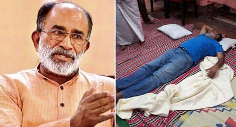 'അത് എന്റെ പേഴ്സണൽ സ്റ്റാഫ് എടുത്തത്' : ദുരിതാശ്വാസ ക്യാമ്പിലെ ഉറക്കത്തിൽ വിശദീകരണവുമായി കണ്ണന്താനം