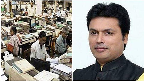 സിവില്‍ സര്‍വീസ് ഉദ്യോഗസ്ഥര്‍ ജീന്‍സും സണ്‍ ഗ്ലാസും ധരിക്കരുത്, ഡ്രസ് കോഡ് നിശ്ചയിച്ച് ബിപ്ലബ് സര്‍ക്കാര്‍; കോളനിവാഴ്ച കാലത്തെ ബ്രിട്ടീഷ് ഭരണത്തെ ഓര്‍മ്മിപ്പിക്കുന്നുവെന്ന് പ്രതിപക്ഷം 