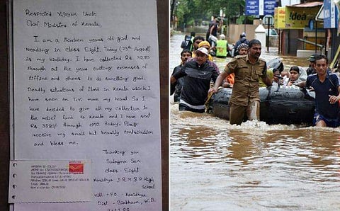 'ടിഫിനില്‍ നിന്നും മറ്റും മിച്ചം പിടിച്ച പൈസയാണ്, ഇത് ഞാന്‍ തരികയാണ്'; കേരളത്തെ തേടി ഒരു ബംഗാളി പെണ്‍കുട്ടിയുടെ സഹായം