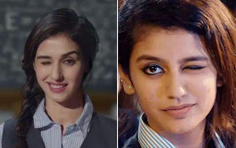 അതേ വേഷം, അതേ കണ്ണിറുക്കല്‍; ദിഷ പട്ടാണി പ്രിയ വാര്യരെ വെല്ലുമോ? 