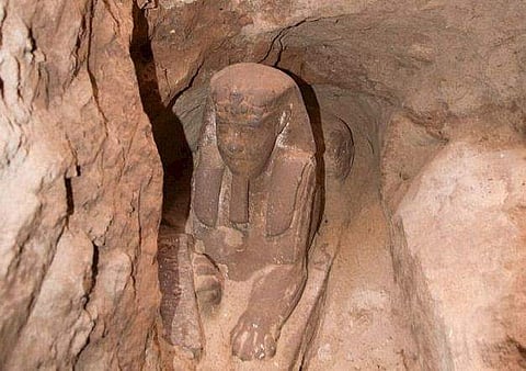 ക്ഷേത്രത്തില്‍ നിന്നും 'സിംഹമനുഷ്യനെ' കണ്ടെത്തി; ടോളമി ഫറവോയുടെ കാലത്തേതെന്ന് അനുമാനം