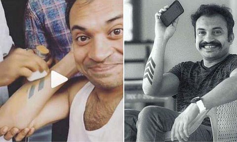 പുതിയ ചിത്രത്തിലഭിനയിക്കാന്‍ കയ്യിലെ ടാറ്റു മായ്ക്കുന്ന സൗബിന്‍: തരംഗമായി വീഡിയോ