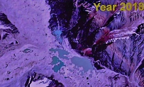 മഞ്ഞുമലയിലെ തടാകത്തിന് വലിപ്പം കൂടുന്നു; മല പിളരും, കാത്തിരിക്കുന്നത് വന്‍ ദുരന്തം