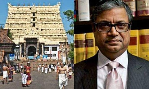 പദ്മനാഭ സ്വാമി ക്ഷേത്രത്തിന്റെ അമിക്കസ് ക്യൂറി സ്ഥാനം ഗോപാല്‍ സുബ്രഹ്മണ്യം ഒഴിയുന്നു;  വ്യക്തിപരമായ കാരണമെന്ന് സുപ്രിം കോടതിയില്‍ 