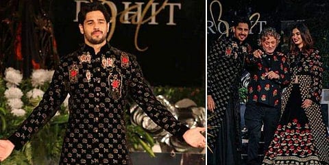 ബോളിവുഡ് നടനൊപ്പം റാമ്പിൽ 'അപ്രതീക്ഷിത അതിഥി' ; അമ്പരപ്പ് ; എറിഞ്ഞോടിച്ച് സംഘാടകർ ( വീഡിയോ )