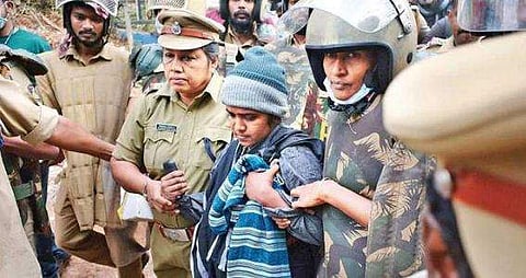 പ്രതിഷേധം ; ശബരിമല ദർശനത്തിനെത്തിയ യുവതികളെ പൊലീസ് മടക്കി അയച്ചു