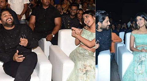 അല്ലു അര്‍ജ്ജുനെയും ഗണ്‍ഷോട്ടില്‍ വീഴ്ത്തി പ്രിയ വാര്യര്‍; വൈറലായി ചിത്രങ്ങള്‍ 