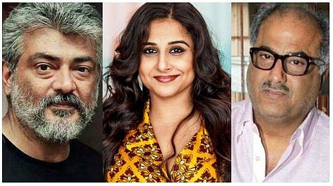 വിദ്യ ബാലന്റെ തമിഴ് അരങ്ങേറ്റം അജിത്തിനൊപ്പം; പിങ്കിലെ വിദ്യയുടെ വേഷത്തെക്കുറിച്ച് ബോണി കപൂർ 