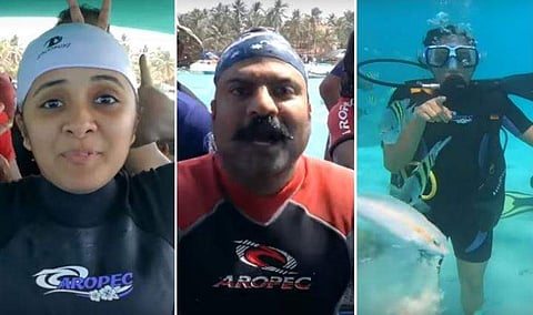 'ചെറുപ്പം മുതല്‍ വെള്ളം പേടി, പക്ഷേ കടലിന്റെ അടിയില്‍ എത്തിയപ്പോള്‍ സ്വര്‍ഗത്തിലെത്തിയപോലെ തോന്നി'; ടിനി ടോമിനൊപ്പം സ്‌കൂബ ഡൈവ് ചെയ്ത് ഗായിക അഞ്ജു 